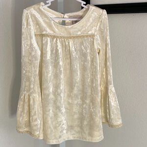 CATHERINE MALANDRINO Toddler Dress, Cream/Off White, Size: 4T